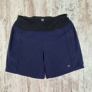 Women's Title Nine Anti-Run Athletic Shorts Navy blue Size medium 7"